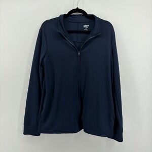 Lands‎ End Kids Boys Full Zip Jacket Navy Blue Size XXL 18-20